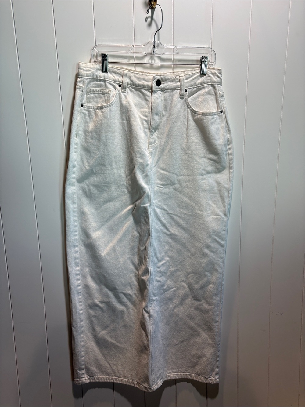 Cotton:On Blake denim white maxi skirt all cotton 8